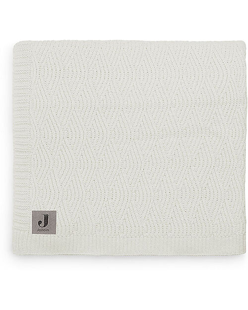Jollein Coperta per Lettino - 100x150cm - Bianco Crema Swaddle di Mussola