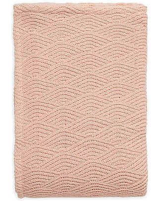 Jollein Coperta Rosa Chiaro - River Knit - 100x150 cm Coperte