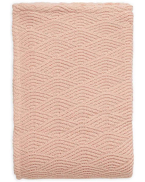 Jollein Coperta Rosa Chiaro - River Knit - 100x150 cm Swaddle di Mussola