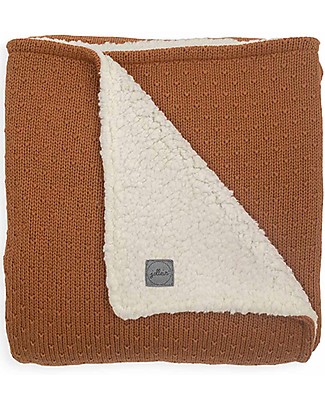 Jollein Coperta Teddy, Caramel - Bliss Knit - 75x100 cm Coperte