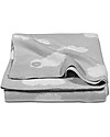 Jollein Copertina per Culla, Grigio con Nuvole - 75x100 cm Swaddle di Mussola