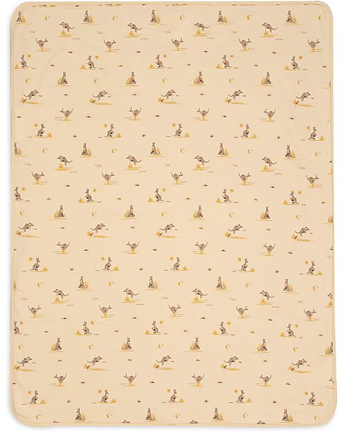 Jollein Copertina per Culla Jersey - 75x100 cm - Canguri - 100% Cotone Bio Coperte