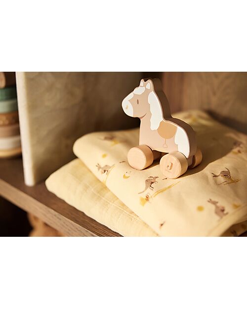 Jollein Copertina per Culla Jersey - 75x100 cm - Canguri - 100% Cotone Bio Coperte