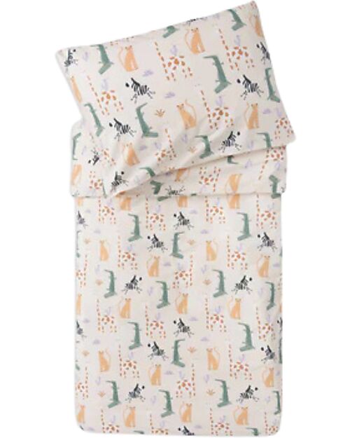 Jollein Copripiumino con Federa Twinkling - 100x140 cm - Jungle Jambo Set Copripiumino