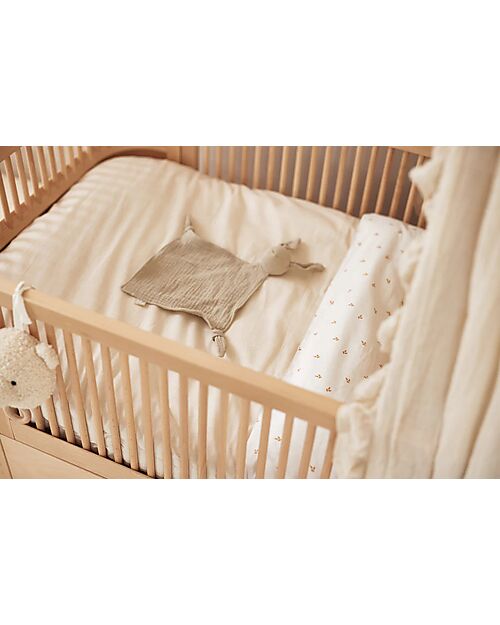 Jollein Doudou Coniglietto - Verde Oliva - 40x40 cm - 100% Cotone Doudou