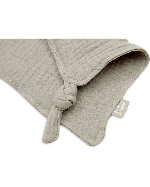 Jollein Doudou Coniglietto - Verde Oliva - 40x40 cm - 100% Cotone Doudou