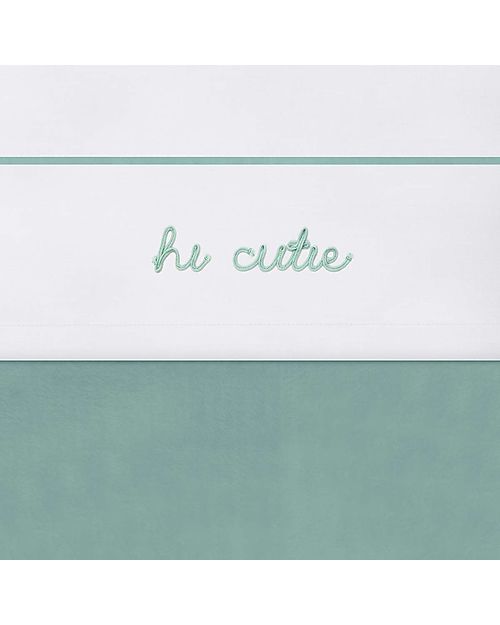 Jollein Lenzuolo 120x150cm Hi Cutie - Verde Cenere Lenzuola e Federe