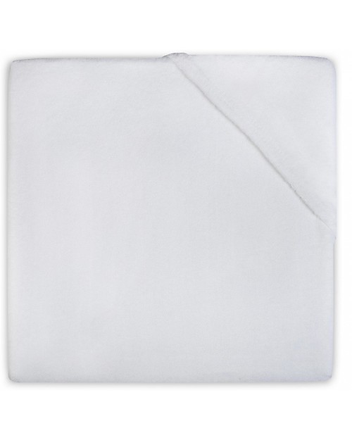 Jollein Lenzuolo con Angoli per Culla Bianco - 60x120 cm - Impermeabile Biancheria Culla