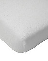 Jollein Lenzuolo con Angoli per Culla Bianco - 60x120 cm - Impermeabile Biancheria Culla