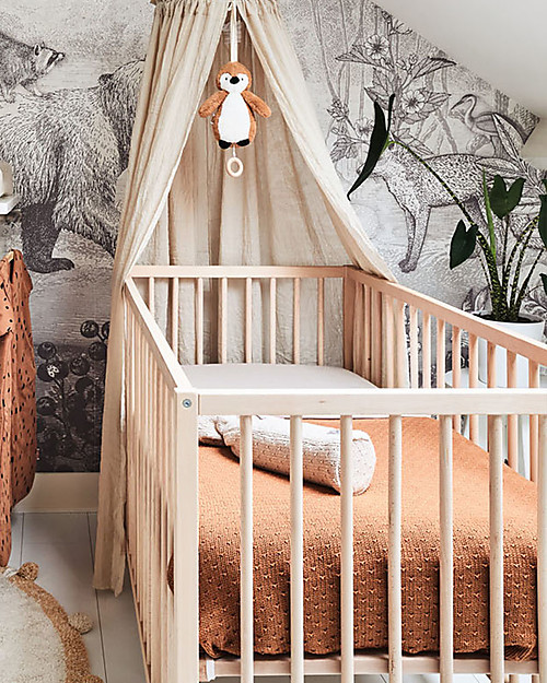 Jollein Lenzuolo con Angoli per Culla - Torrone - 60x120 cm - Jersey di Cotone Biancheria Culla