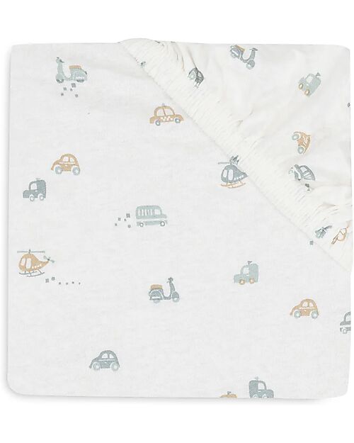 Jollein Lenzuolo con Angoli per Lettino - 60x120cm - On The Go - Cotone Lenzuola e Federe