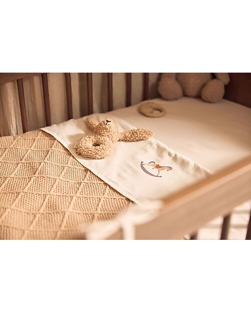 Jollein Lenzuolo per Culla - 100% Cotone - Nostalgic Ride - 75x100cm Lenzuola e Federe