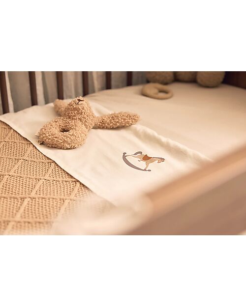 Jollein Lenzuolo per Culla - 100% Cotone - Nostalgic Ride - 75x100cm Lenzuola e Federe