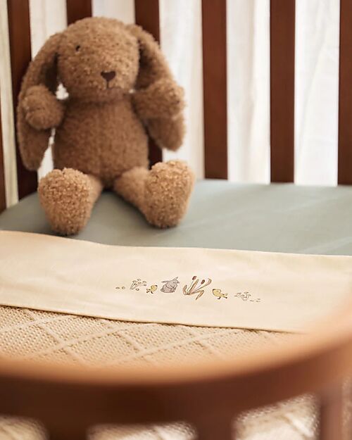 Jollein Lenzuolo per Culla - 100% Cotone - Riverside - 75x100cm Lenzuola e Federe