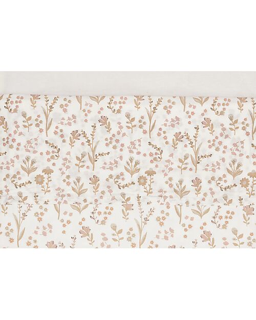 Jollein Lenzuolo per Lettino - 100% Cotone - Bloomy - 120x150cm Lenzuola e Federe