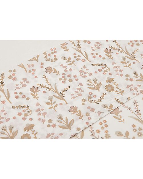 Jollein Lenzuolo per Lettino - 100% Cotone - Bloomy - 120x150cm Lenzuola e Federe