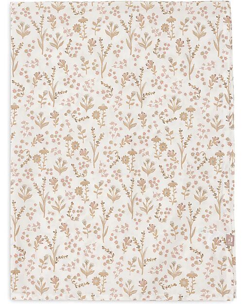 Jollein Lenzuolo per Lettino - 100% Cotone - Bloomy - 120x150cm Lenzuola e Federe