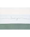 Jollein Lenzuolo per Lettino - 100% Cotone - Love You - 120x150cm - Grigio Lenzuola e Federe