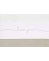 Jollein Lenzuolo per Lettino - 100% Cotone - Love You - 120x150cm - Torrone Lenzuola e Federe