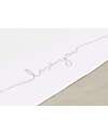Jollein Lenzuolo per Lettino - 100% Cotone - Love You - 120x150cm - Torrone Lenzuola e Federe