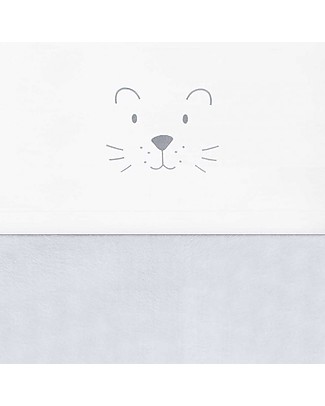 Jollein Lenzuolo per Lettino Leoncino, Grigio - 120x150 cm - 100% cotone Lenzuola e Federe