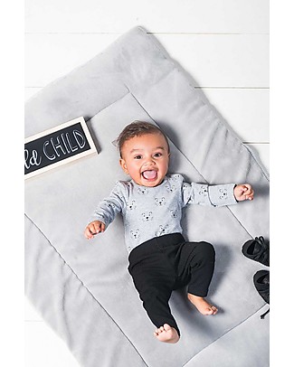 Jollein Maglia Maniche Lunghe Leoncino, Grigio - Cotone Biologico Maglie Manica Lunga