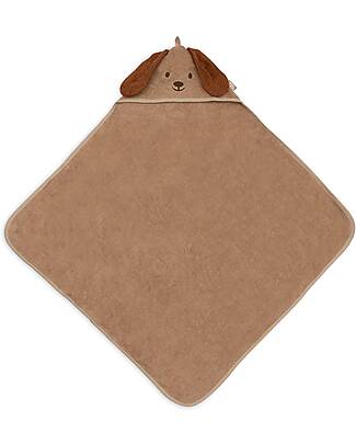 Jollein Mantellina da Bagno in Spugna - Con Cappuccio - 75x75cm - Diego - Cane Accappatoi e Asciugamani