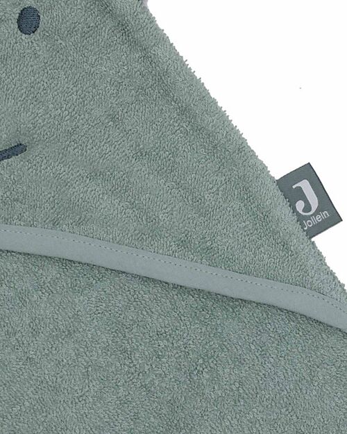 Jollein Mantellina da Bagno in Spugna - Con Cappuccio - 75x75cm - Jungle Jambo - Coccodrillo Accappatoi e Asciugamani