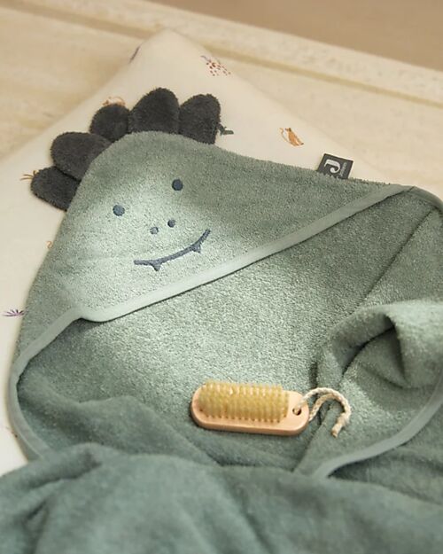 Jollein Mantellina da Bagno in Spugna - Con Cappuccio - 75x75cm - Jungle Jambo - Coccodrillo Accappatoi e Asciugamani