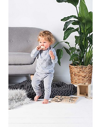 Jollein Pantaloni Lunghi in Ciniglia, Grigio - Cotone Biologico Pantaloni Lunghi