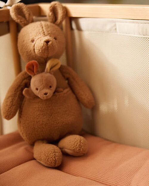 Jollein Peluche con Cucciolo Estraibile - Kangaroots - Morbido e Sicuro Peluche