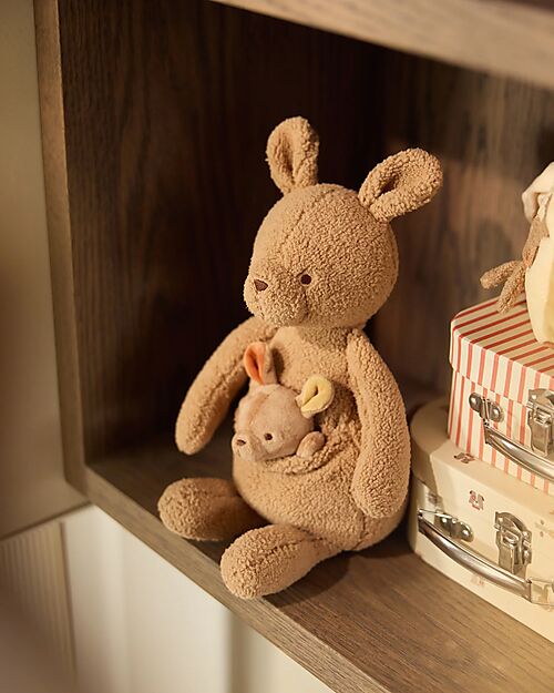 Jollein Peluche con Cucciolo Estraibile - Kangaroots - Morbido e Sicuro Peluche