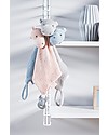 Jollein Pezza con Peluche Ippopotamo - 17x17 cm - Grigio Chiaro Peluche