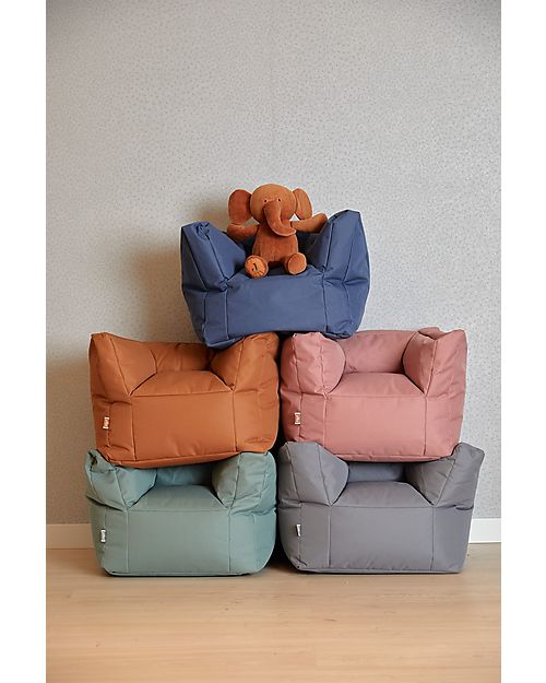 Jollein Poltrona Beanbag - Grigio Tempesta - 46x37x40cm Cuscini Arredo