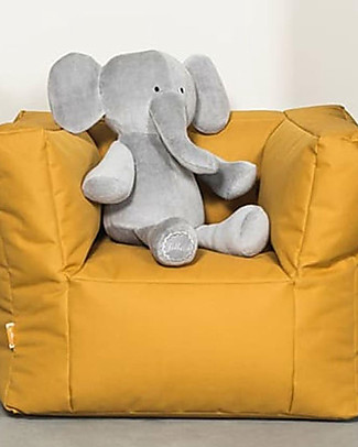 Jollein Poltrona Beanbag per bambini, Senape Cuscini Arredo_