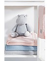Jollein Pupazzo Ippopotamo con Lavorazione a Maglia, Grigio - Morbidissimo e sicuro per i neonati Peluche