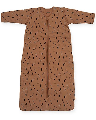 Jollein Sacco Nanna 4 Stagioni con Maniche Staccabili, Caramello - 110 cm Sacchi Nanna Leggeri