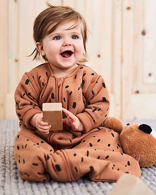 Jollein Sacco Nanna 4 Stagioni con Maniche Staccabili - Caramello - 6/24 Mesi Sacchi Nanna