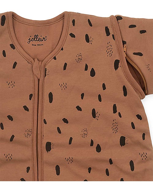 Jollein Sacco Nanna 4 Stagioni con Maniche Staccabili - Caramello - 6/24 Mesi Sacchi Nanna