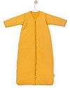 Jollein Sacco Nanna 4 Stagioni con Maniche Staccabili, Costine Giallo - 70 cm Sacchi Nanna
