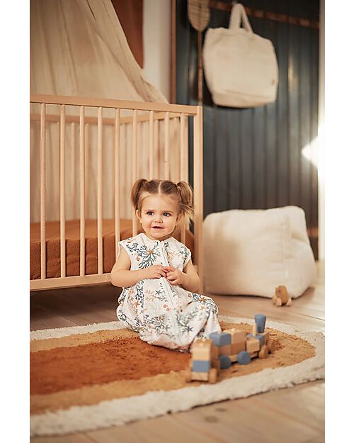 Jollein Sacco Nanna Jersey - Corallo - Multicolor - 90 cm - TOG 0,5 - 100% Cotone Sacchi Nanna