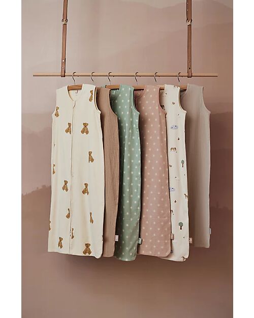 Jollein Sacco Nanna Jersey - Teddy Bear - 70 cm - TOG 0,5 - 100% Cotone Sacchi Nanna