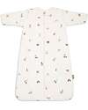 Jollein Sacco Nanna Neonato con Maniche Rimovibili - 90cm - Animal Friends - TOG 2.5/3.5 Swaddle di Mussola