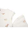 Jollein Sacco Nanna Neonato con Maniche Rimovibili - 90cm - Animal Friends - TOG 2.5/3.5 Swaddle di Mussola