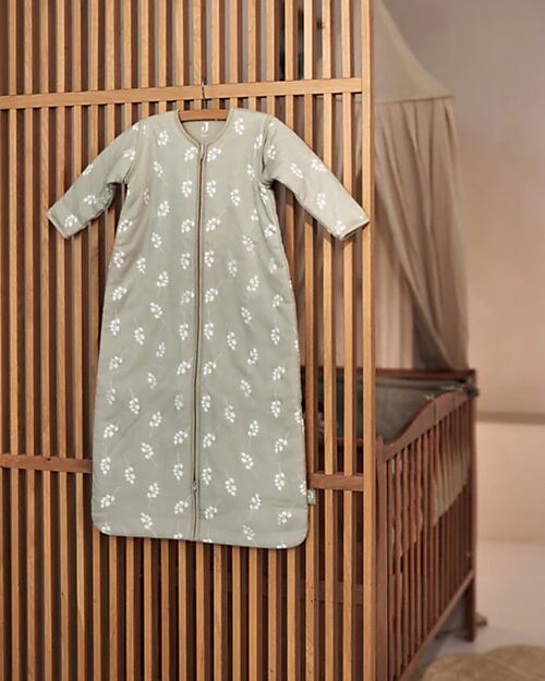Jollein Sacco Nanna per Bambini con Maniche Rimovibile - Twig - 90 cm - TOG 3 - Verde Oliva - Cotone Sacchi Nanna