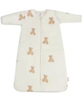 Jollein Sacco Nanna per Bebè con Maniche Rimovibile - Teddy Bear - 90 cm - TOG 3 - Cotone Sacchi Nanna