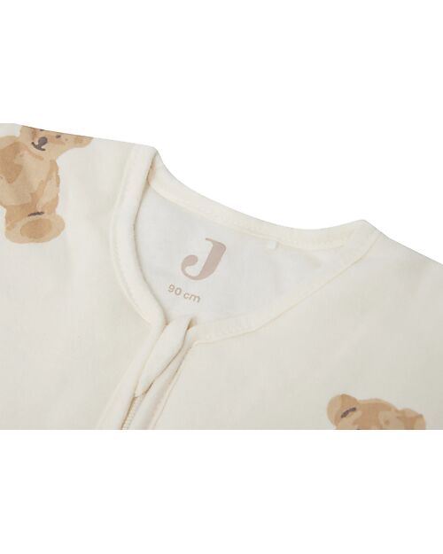 Jollein Sacco Nanna per Bebè con Maniche Rimovibile - Teddy Bear - 90 cm - TOG 3 - Cotone Sacchi Nanna
