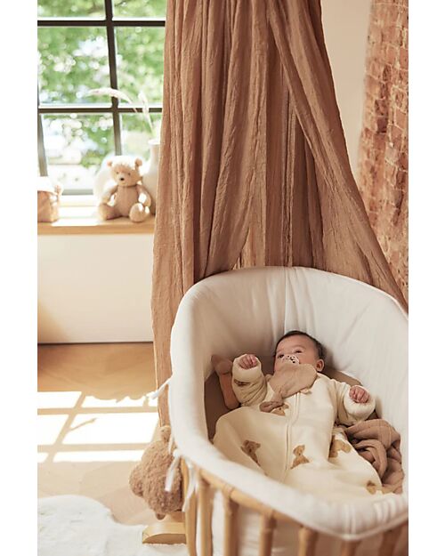 Jollein Sacco Nanna per Bebè con Maniche Rimovibile - Teddy Bear - 90 cm - TOG 3 - Cotone Sacchi Nanna
