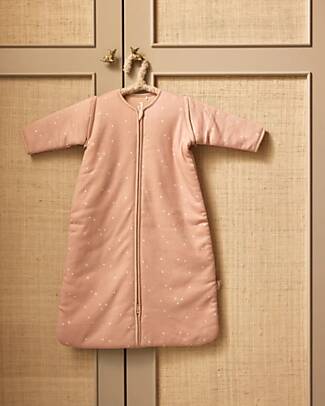 Jollein Sacco Nanna per Bebè con Maniche Rimovibile - Twinkling - Wild Rose - 90 cm - TOG 3 - Cotone Sacchi Nanna