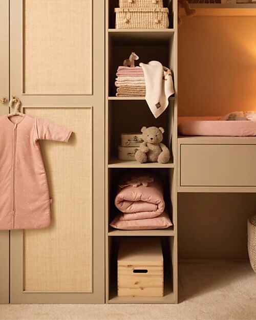 Jollein Sacco Nanna per Bebè con Maniche Rimovibile - Twinkling - Wild Rose - 90 cm - TOG 3 - Cotone Sacchi Nanna